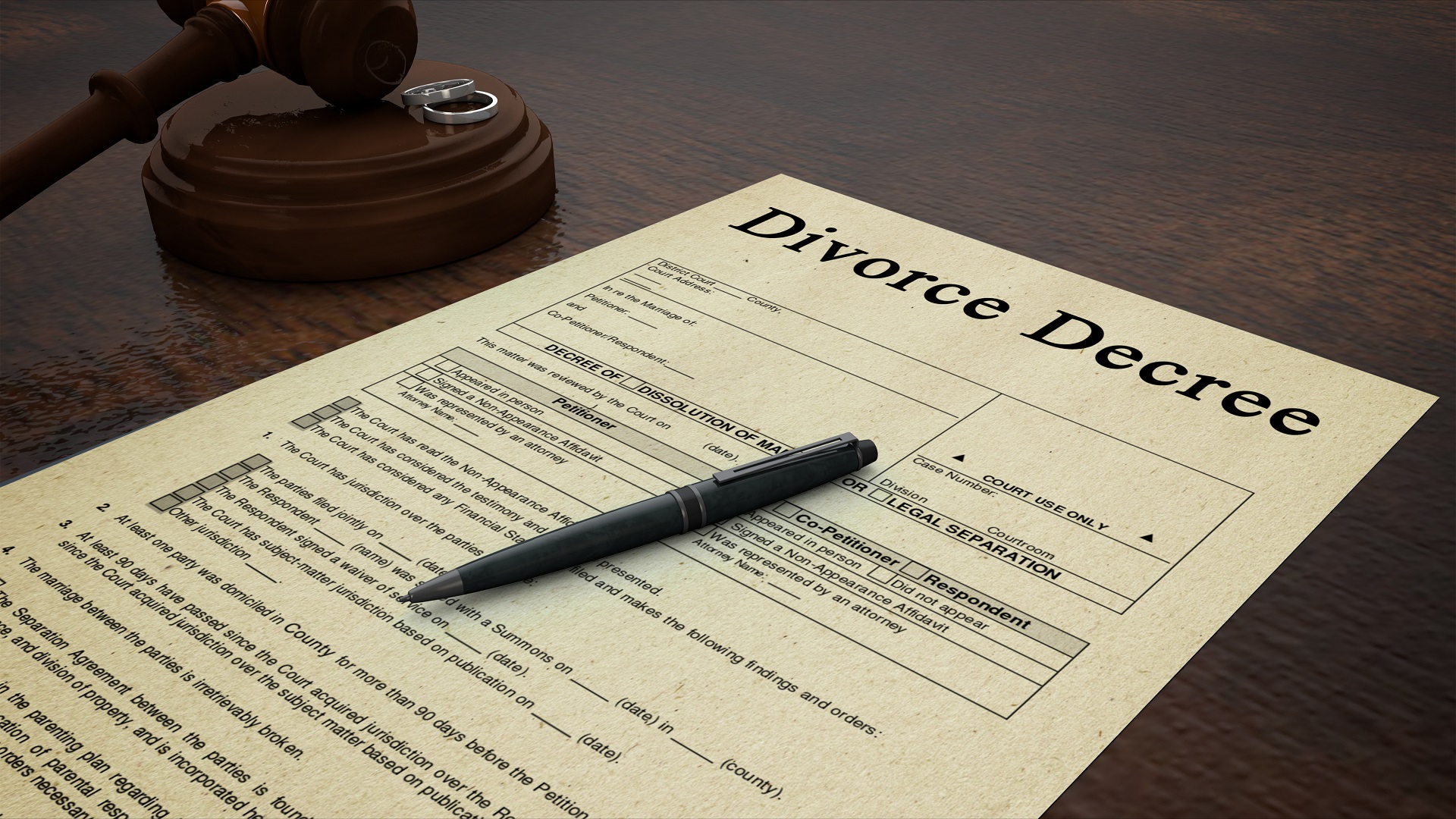 wooden-gavel-on-petition-for-divorce-paper-family-law-criminal-defense